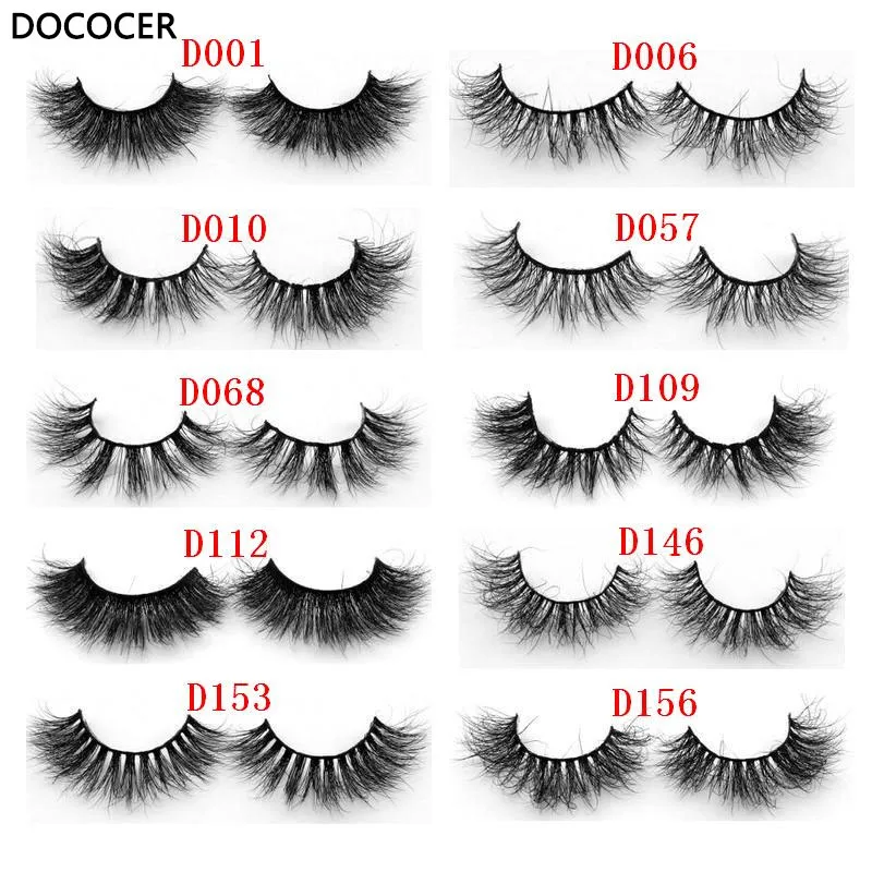 

1 pair 3D mink eyelash 100% real mink fur Handmade False eyelash crossing lashes individual strip thick lash D05-D21