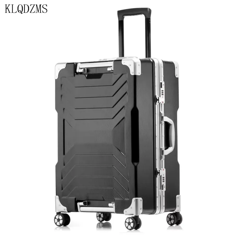 Чемодан на колесиках KLQDZMS 20/24/28 дюймов чемодан для путешествий из АБС и