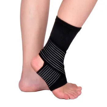 1 Paar Sport Enkel Ondersteuning Spiraalvormig Bandage Basketbal Badminton Enkel Bescherming Protector Fitness Gym L110