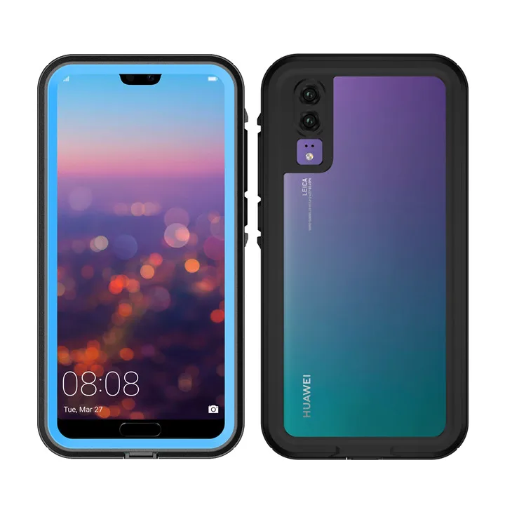 Водонепроницаемый чехол Leanonus для huawei P20 Pro с защитой от снега, чехол для huawei P20 P20 Lite, открытый спортивный чехол Coques - Цвет: Blue