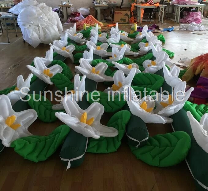

New concept amazing inflatable party decoration giant inflatable flower chain for wedding stage decoration