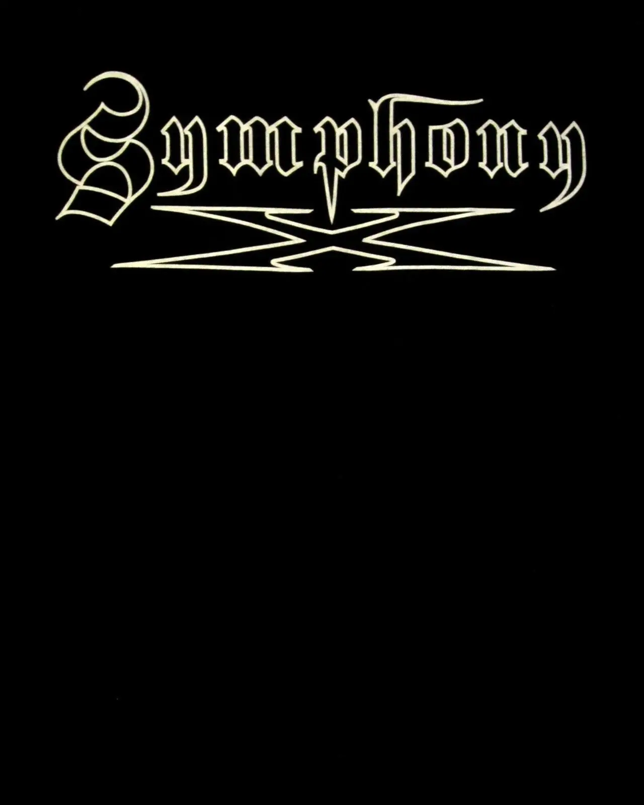 SYMPHONY X cd cvr белая официальная рубашка с логотипом XXXL 3XL новая хлопковая футболка