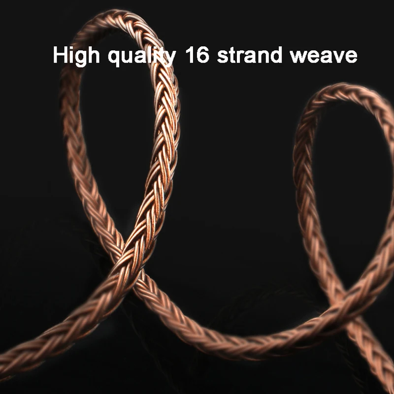 16 нитей кабель для наушников MMCX для Shure SE215 SE535 0,78 мм 2PIN для Weston TFZ W4r Um3x 0,75 мм для V10 ES3 ZSA ZS6 3,5 мм/2,5 мм