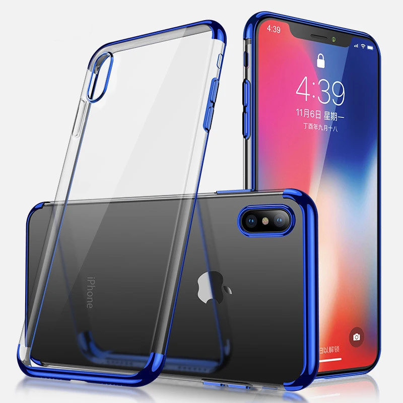 Для Coque Case на Iphone Xs Max Чехлы для X S XR задняя силиконовая Прозрачная мягкая накладка
