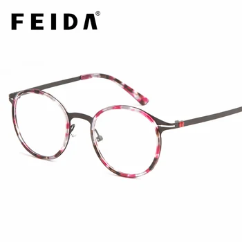 

Flower Eyeglasses Frames Women Optical Glass Frame Retro Round Transparent Glasses Myopia Hyperopia Women's Frame Clear Lens