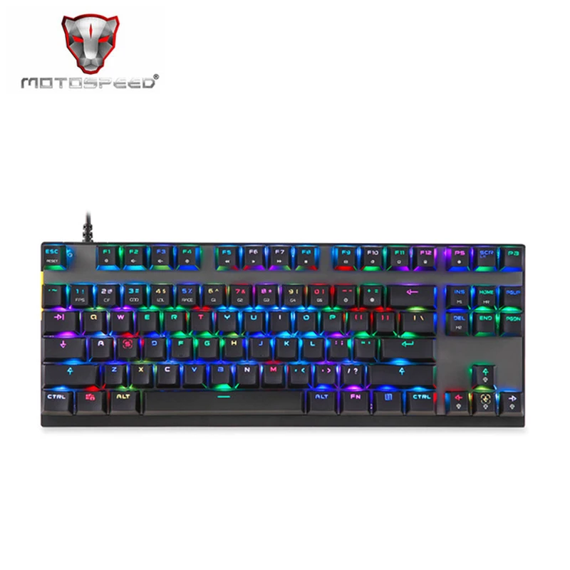 

Motospeed K82 Game Gaming Mechanical Keyboard Backlit Gamer With Backlight RGB For Computer PC Laptop USB Keycaps Key Cap Board