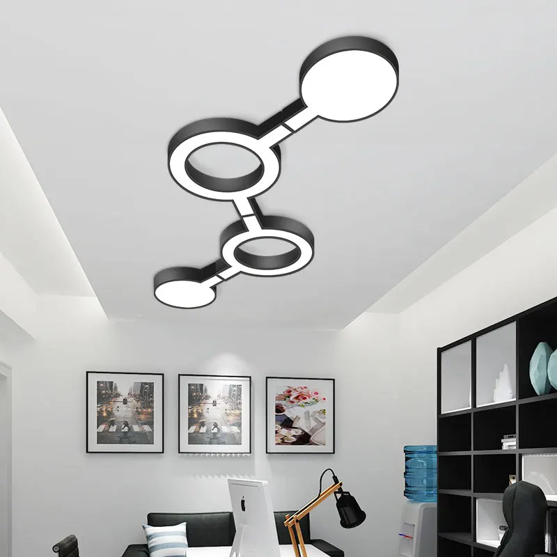Nordic Design Ceiling Lights Modern Led Ceiling Lamp For Living Room Bedroom Office Geometry Acryl Luminarie Home Lighting Decor In Ceiling Lights