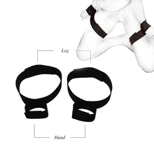 BDSM Adult Toys Sex Handcuff Wrist to Leg Cuffs Slave Fetish Sextoy Femme bdsm Restraints Handcuffed Sex Toy For Couple