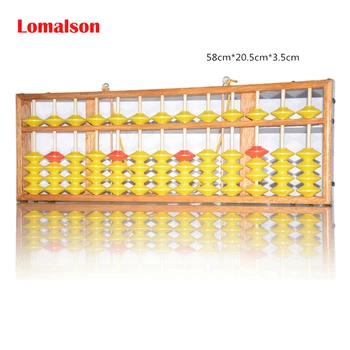 

Lomalson Abacus Learning Resources 13 column Chinese Soroban Caculator Classic Wooden Educational Counting Toy Maths Learning