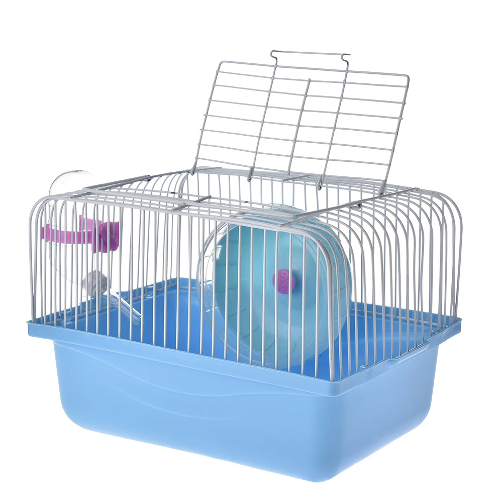 

Hamster Cage Running Wheels Water Feeder Luxury Villa Hamster Supplies Toy Nest Crystal Small Castle Pet House Guinea Pig Bed