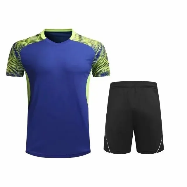 Летняя одежда для тенниса и бадминтона рубашка+ короткий спортивный костюм женский и мужской трикотаж Быстросохнущий дышащий комплект одежды L2048YPC
