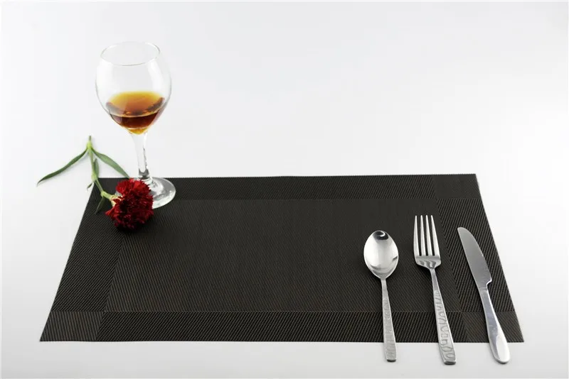 Hot Sales PVC Placemat for Table Mat Pad Drink Wine Coasters 9
