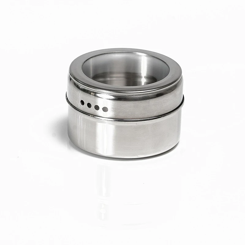 5pcs/set New Stainless Steel Spice Storage Rack/Seasoning Jars Containers