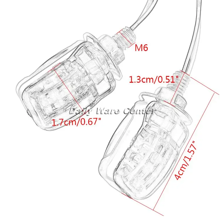 2x Светодиодный индикатор поворота для мотоцикла, светильник, 6 светодиодный светильник янтарного цвета, универсальные мигалки для Honda Kawasaki Suzuki Yamaha