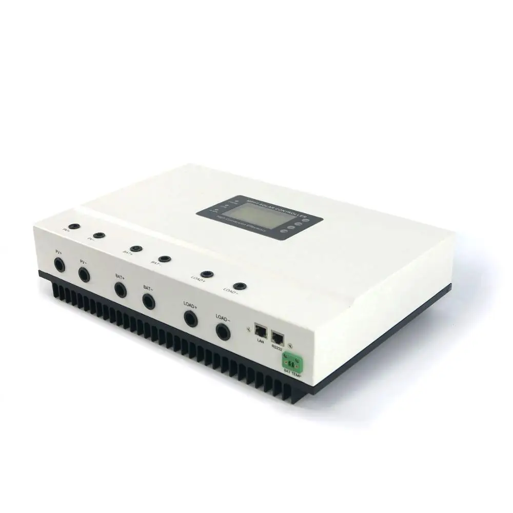 

Auto 12/24/36/48V System 100A 150VDC Self-Sooling High Intelligent Solar MPPT Charge Controller with RS232 and LAN Communication