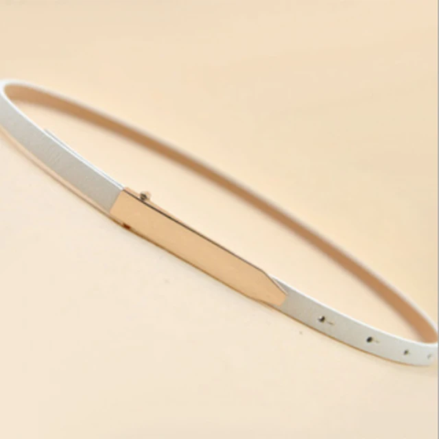 Candy Color Thin belt Metal Buckle classic wild female minimalist thin belt Straps Waistband For Apparel Accessories Waist chain