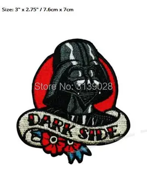 

Vader Love Dark Side Patch Star Wars Character Patch TV Movie Animated Costume Embroidered Emblem punk applique iron on patch