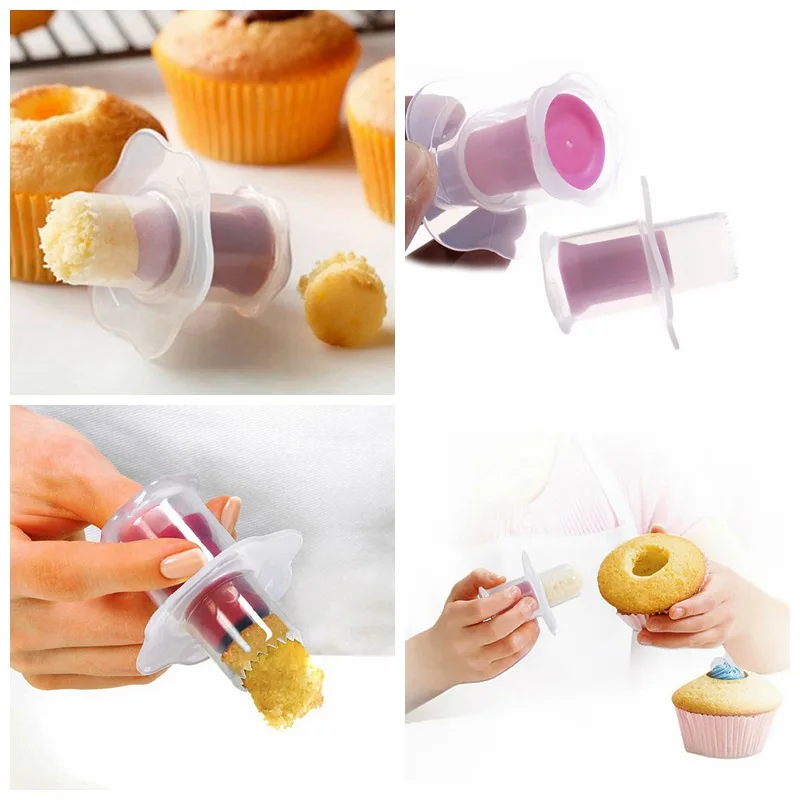 Cake Core Remove Tool Cupcake Muffin Cake Corer Plunger Cutter Pasty Decorating Divider Mould Kitchen Tools Cake Molds Aliexpress