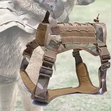 Тактический Жилет для собак армейский тренировочный жилет для собак Военный Открытый 1000D нейлоновый Жгут Регулируемый жилет тактический охотничий жилет для собак