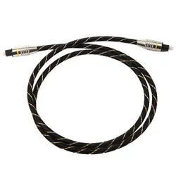 Топ Цифровой оптический аудио кабель волоконно-оптический кабель OD6.0 Toslink кабель для CD, DVD, 1 м