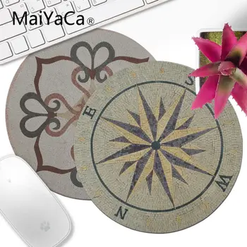 

MaiYaCa Art Tile Stone Patterns Medallion Floral Decor Marble Mosaic Laptop Gaming Lockedge Mice Mousepad Customized MousePads