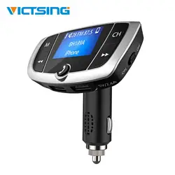 VicTsing Универсальный MP3 радио Беспроводной адаптер Bluetooth Hands-free FM передатчик Bluetooth Car Kit с USB и AUX порты