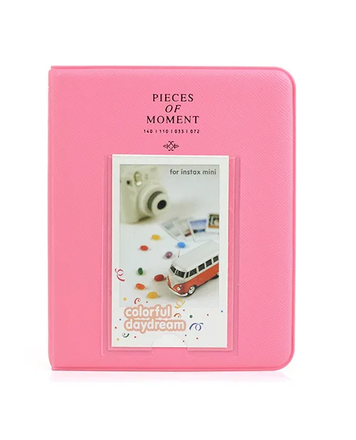Pink 64 кармана 3 дюймов мини-пленка фотоальбом книга для Fujifilm Instax Mini 9 8 7 s 70 25 50 s 90 мгновенная камера имя держателя карты - Цвет: Pink