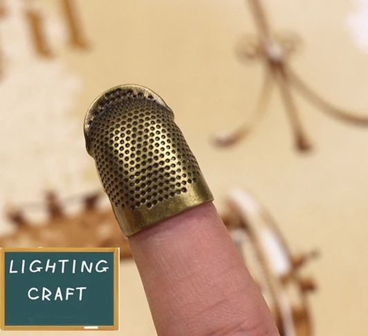 Metal Coin Antique Finish Thimble Specialized For Withnail  DIY Sewing Tool Needlework Accessory With 2 sizes for option