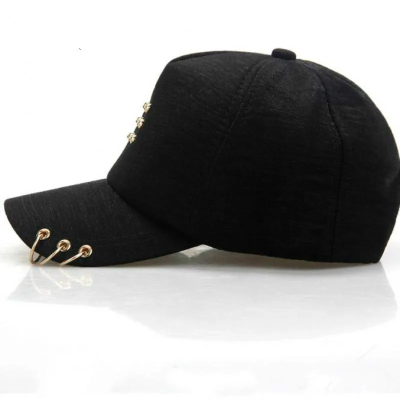 DeePom Женская бейсбольная кепка с кольцами Snapback летние шапки для мужчин и женщин