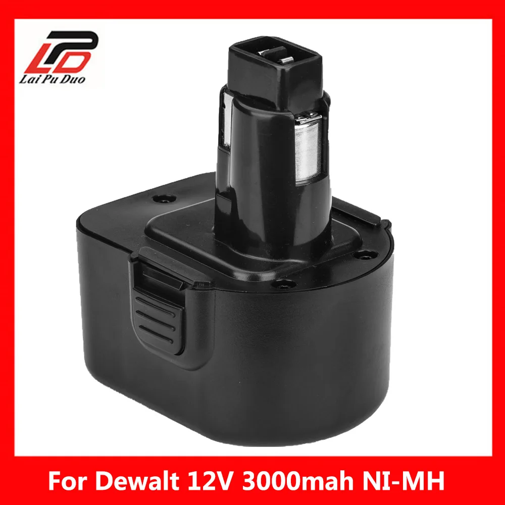 

12V 3000mAh NI-MH Tool battery for Dewalt DE9074 DC9071 DE9037 DE9071 DE9075 DW9071 DC727 DC756 DC980 DC981 DW051 DW9072 DW9074