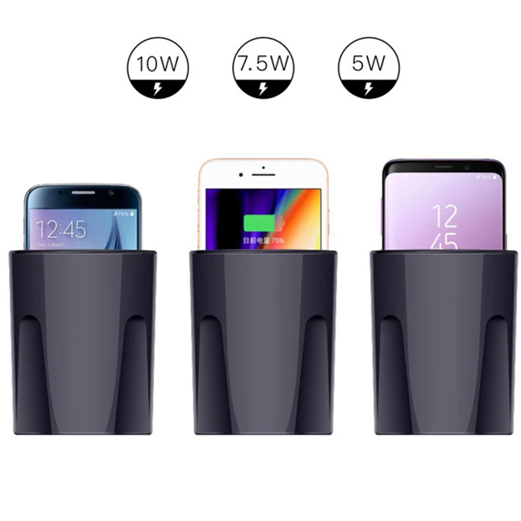 

X9 Vehicle Car Wireless Charger Cup Replacement for Samsung Wireless Charging Bracket Cup Holder Stand