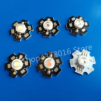 

10pcs 1W 3W High Power warm white/cool white /natural white/red/green/Blue/Royal blue LED with 20mm star pcb