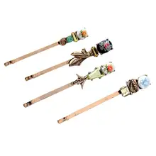 4 шт. заколки для волос простые сплав маленькие свежие Индивидуальные Цветы милые белые заколки-бабочки для волос папки слов