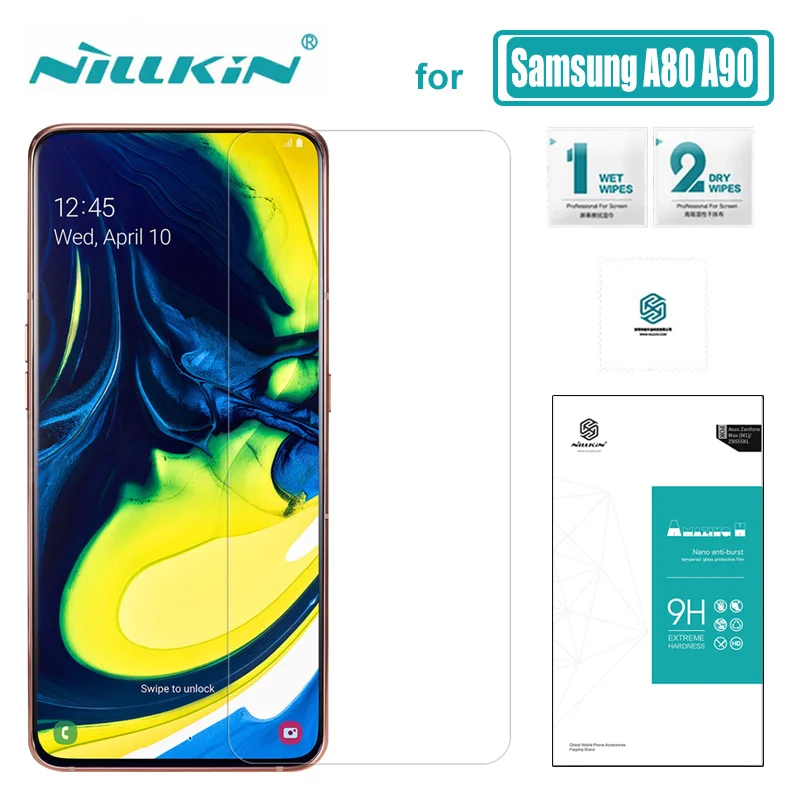 

for Samsung Galaxy A90 A80 Glass Nillkin Tempered Glass Screen Protector 9H Hard Ultra-Thin for Samsung A80 A90 Nilkin HD Glass