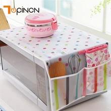 Крышка для микроволновой печи, кухонные масляные пылезащитные водонепроницаемые двойные карманы, сумка для хранения, кухонные принадлежности, аксессуары, украшение дома