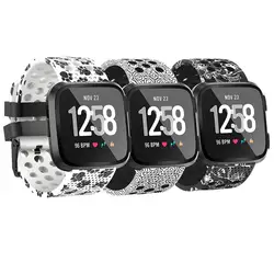 Odog 1 шт Фитнес ремешок для спортивных часов для Fitbit наоборот только прочный из ТПУ-материала Замена браслет красочный узор