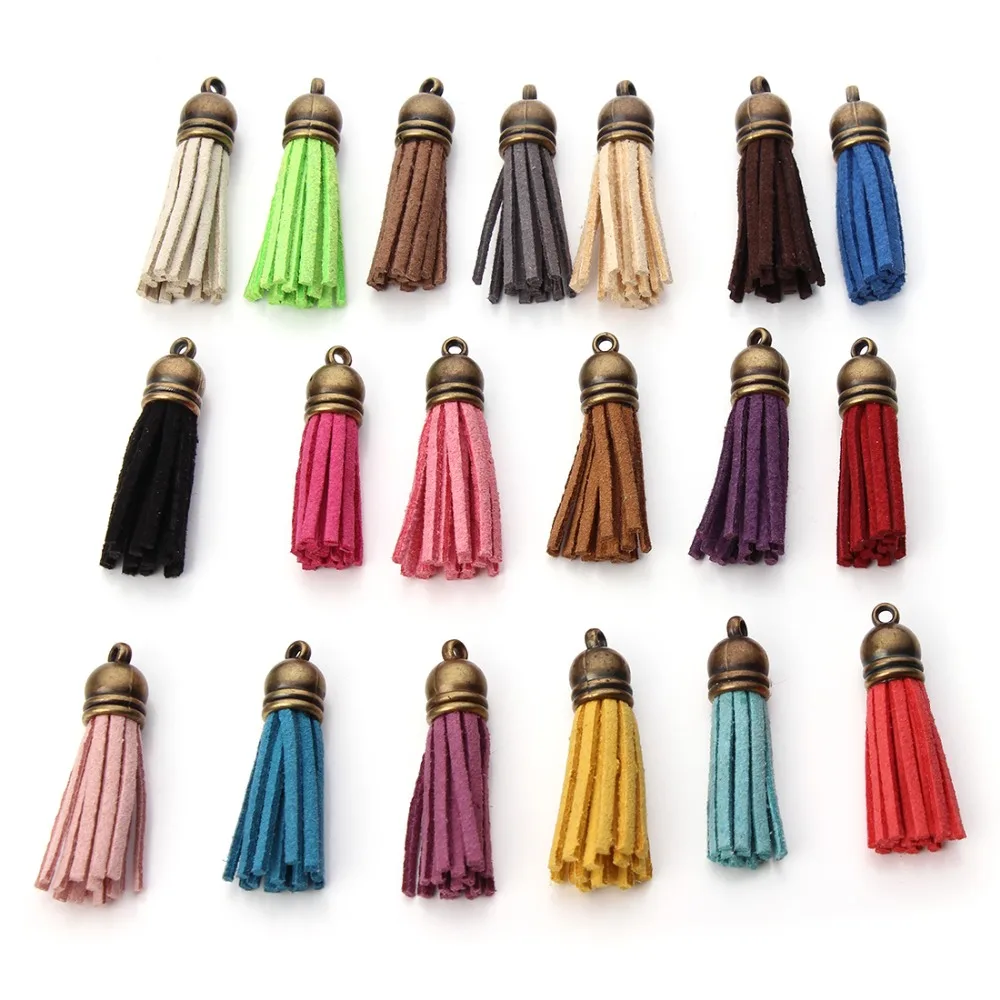 

20pcs/lot 42mm Length Tassel Charms Antique Bronze Plated Caps Tassels Pendants DIY Jewelry Making Accessories