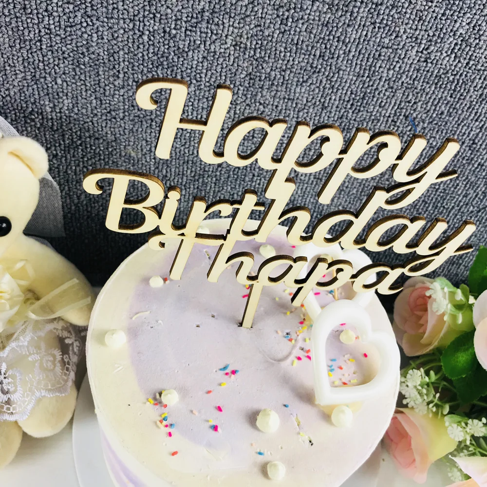 Personalized Name Happy Birthday Cake Topper, Custom Birthday Cake topper, Birthday Gift, Birthday Party Cake Decoration (1)
