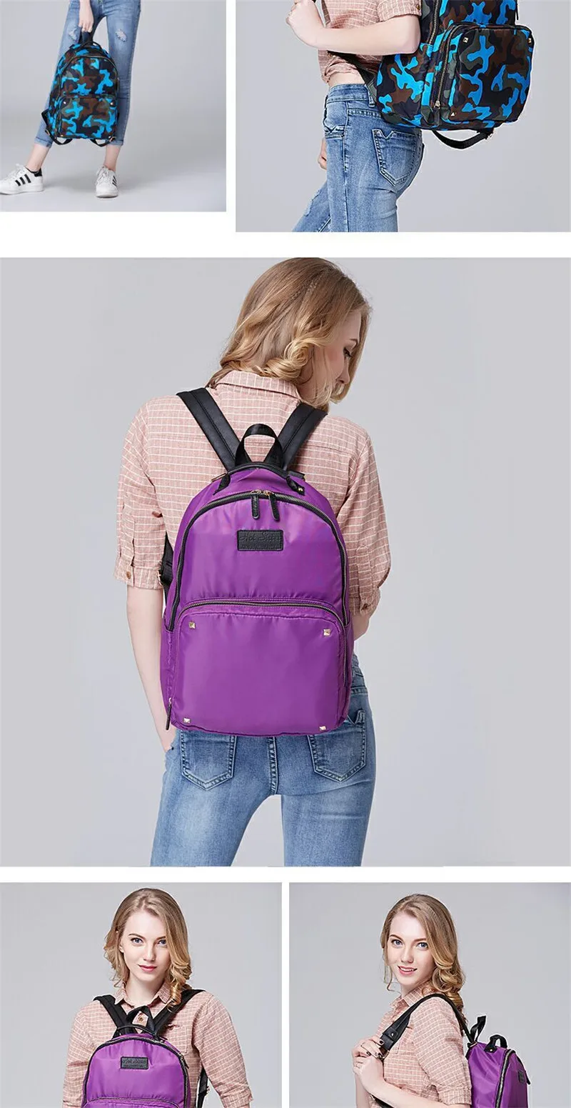 2018 Brand New Super Star Same Type Camouflage Machine Washable Mummy bag High-Quality Ladies Fashion Backpack09