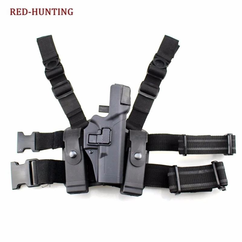 

Quick-Release Tactical Right Drop Leg Thigh Lock Pistol Gun Holster for Glock 17 18 19 21 22 23 26 31