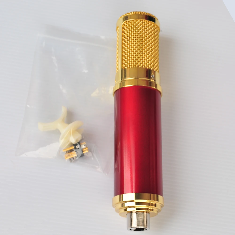 Красный золотой черный металлический корпус корпуса микрофона конденсаторный корпус микрофона чехол-держатель для микрофона