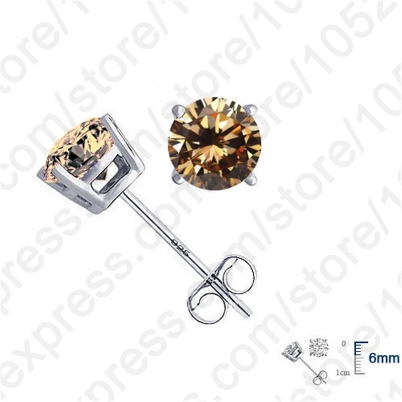 Женские серьги гвоздики из серебра 925 пробы с фианитом|earrings jewelry|geometric stud earringsstud