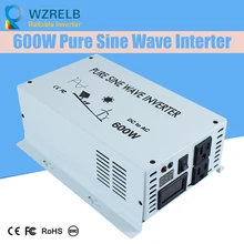 Continuous power 600w pure sine wave solar inverter 24V to 220V off-grid pure sine wave solar inverter solar converter air conditioner inverter variable frequency 600w off grid solar inverter 12v 24v to 220v pure sine wave psw inverter