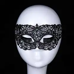 1 шт. для девочек женские черная маска маскарад вырез женский маска кружева пикантные Вечерние Маски Хэллоуин танец масок праздничные