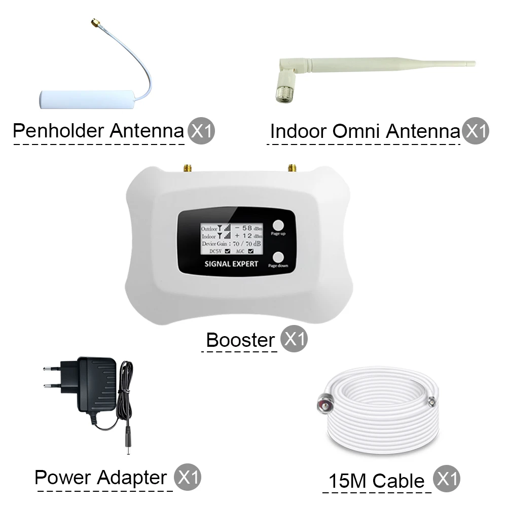 Повторитель сигналов ATNJ 70dB 4G LTE 1900 PCS 1900MHZ Мобильный усилитель 2g 3g Сотовый сигнала