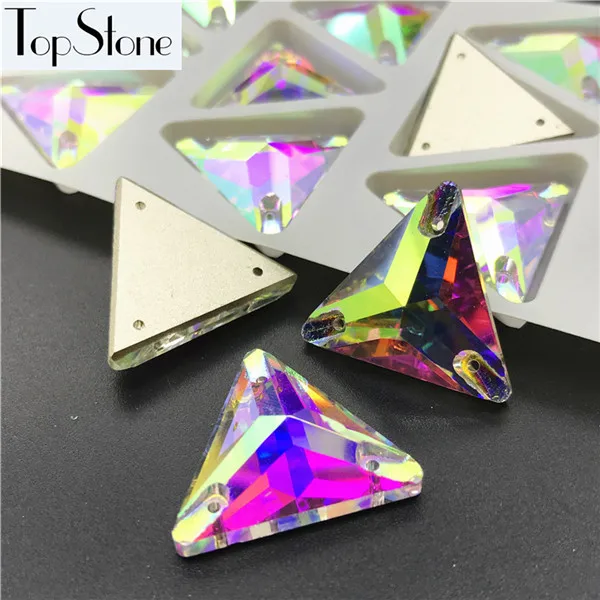 K9 пришить#3270 усеяны искусственными драгоценными камнями; Треугольники пришить Кристаллы с плоски основанием 12 16 22 мм Стеклярус для шитья бусины для ювелирных изделий