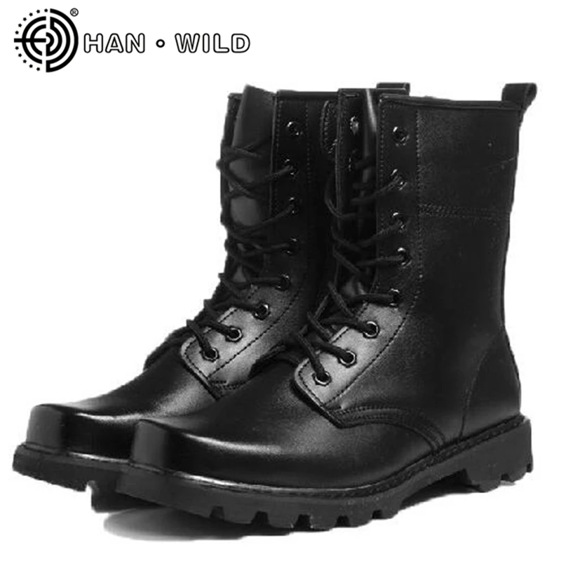 Steel Toe Men Shoes Outdoor Army Boots Men's Military Desert Tactical Boot Shoes Men Leather
