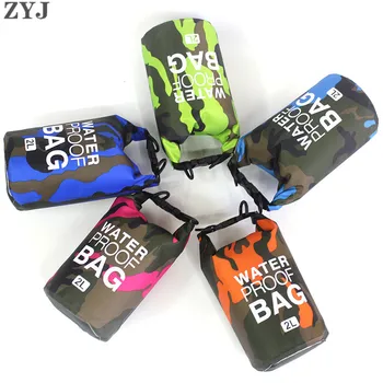 

ZYJ Camouflage Waterproof Swimming Dry Bags 2L 5L 10L 15L 20L 30L Rafting Drifting Canoe Travel Kit Pouch Beach Bag