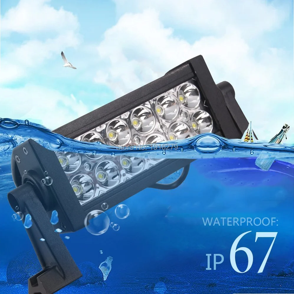 

8''36W 12pcs 3W high intensity LEDS driving light bar IP 67 Waterproof LED Light Bar For jeep Truck 4x4 SUV ATVs