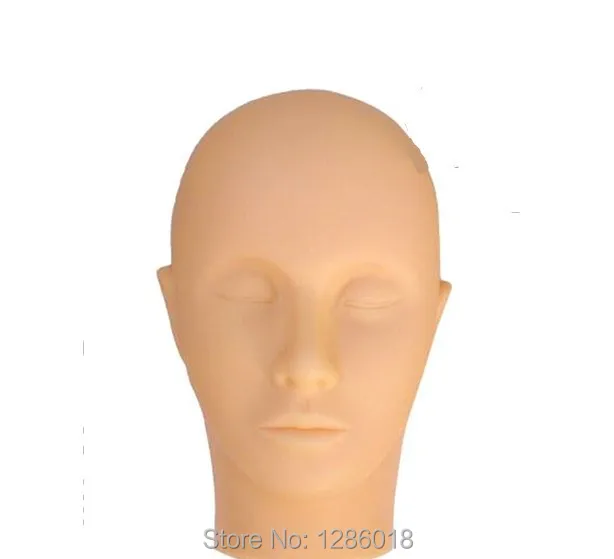 Силиконовые Мягкие пластиковые накладные ресницы тренировочная голова манекен практическая ресница для обучения удлинитель манекен x 1 шт